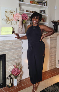 Tahiti Nights| Halter Neck Jumpsuit