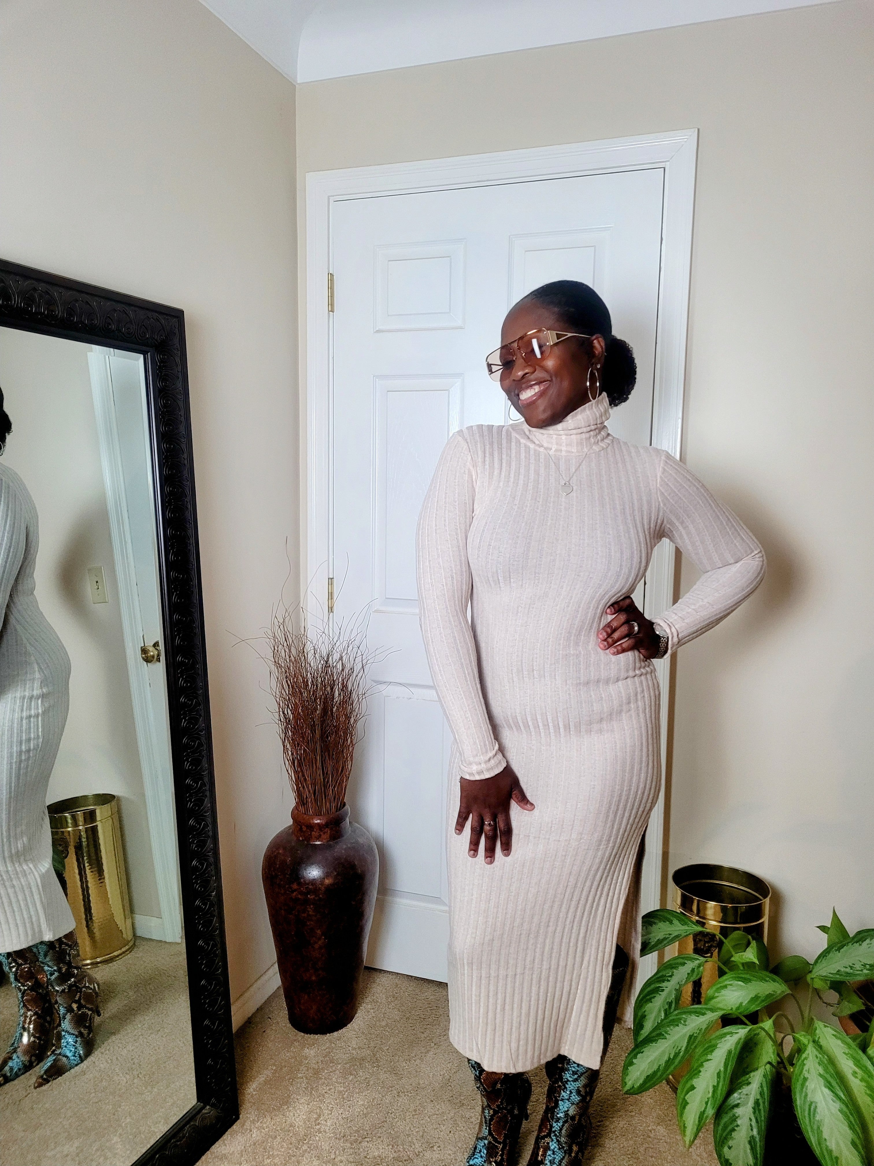 Aviana| Knit Sweater Dress