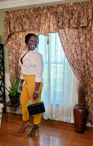 Perfect Pant| Straight- Legged {Mustard}