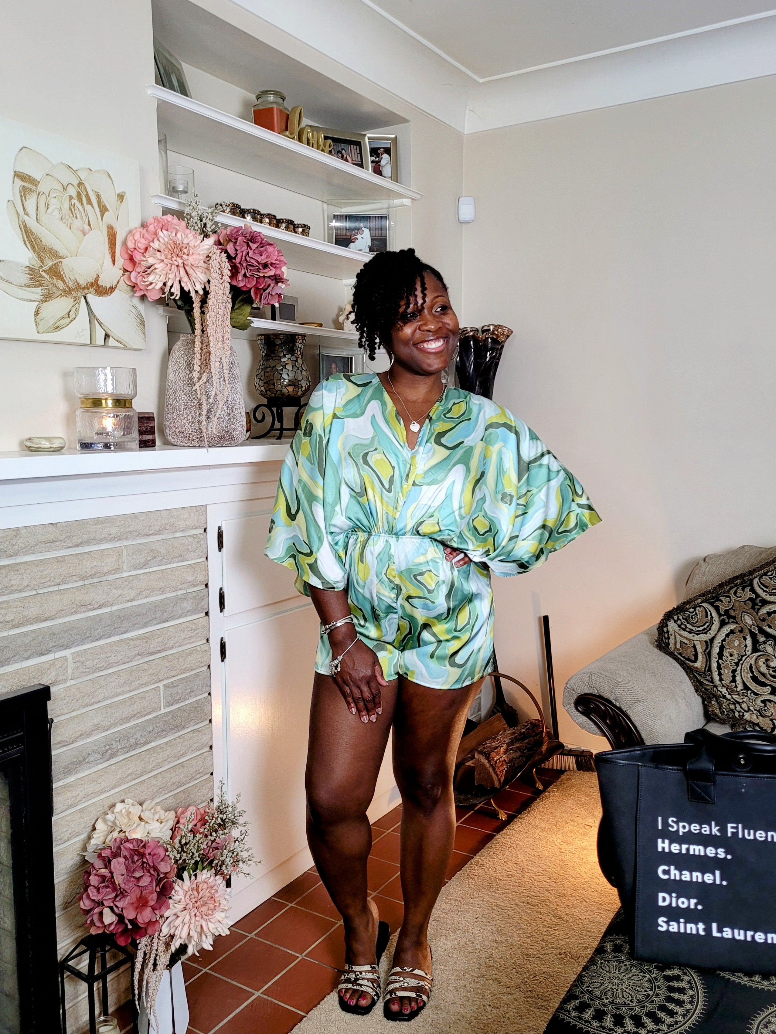 Mesmerized | Satin Romper