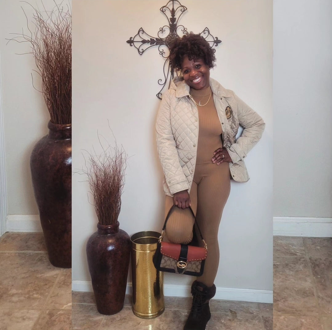Soft Life| Ribbed Jumpsuit {Mocha}
