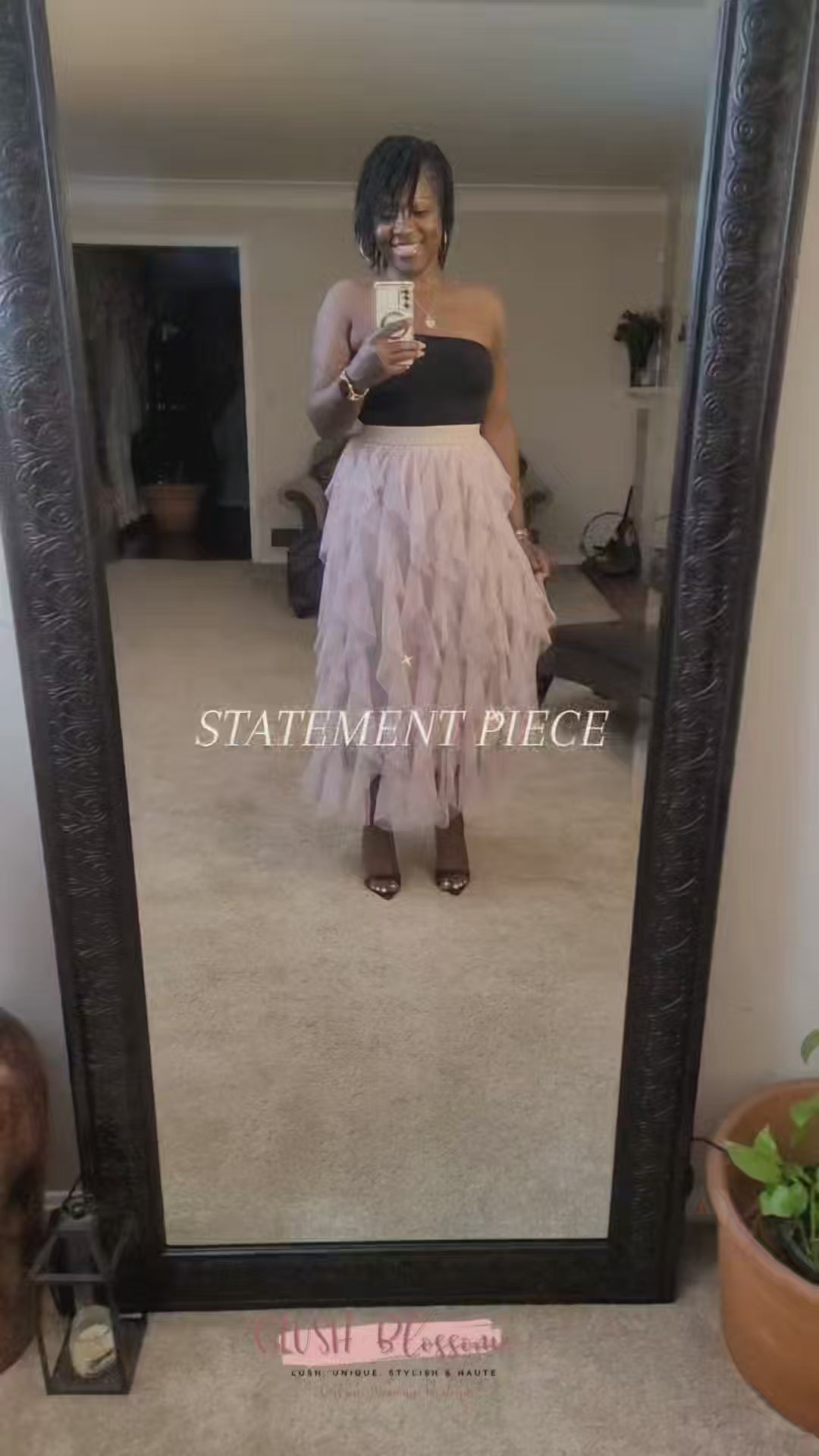 bLUSH Petals|Tulle Skirt