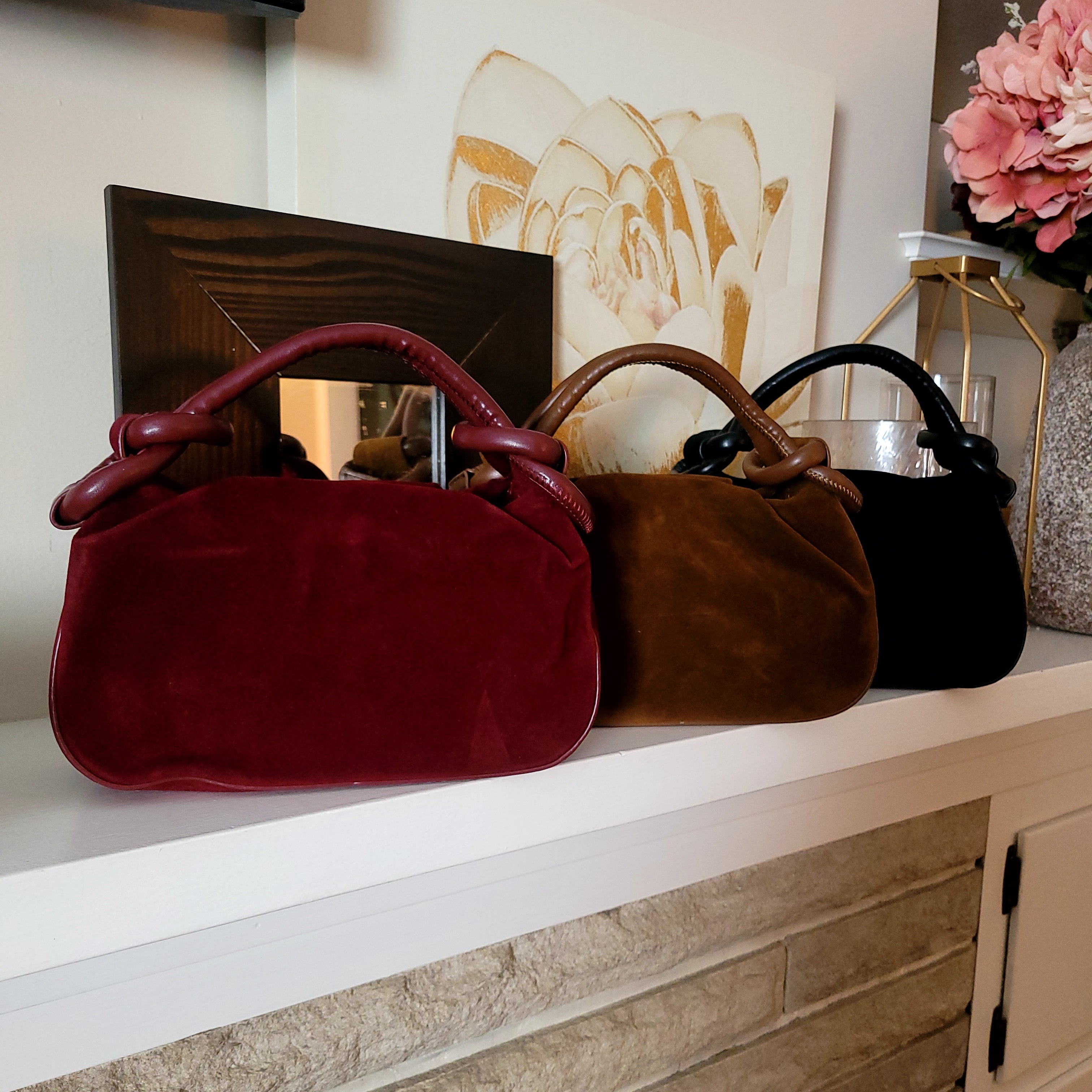 Monaco| Suede Knotted Tote