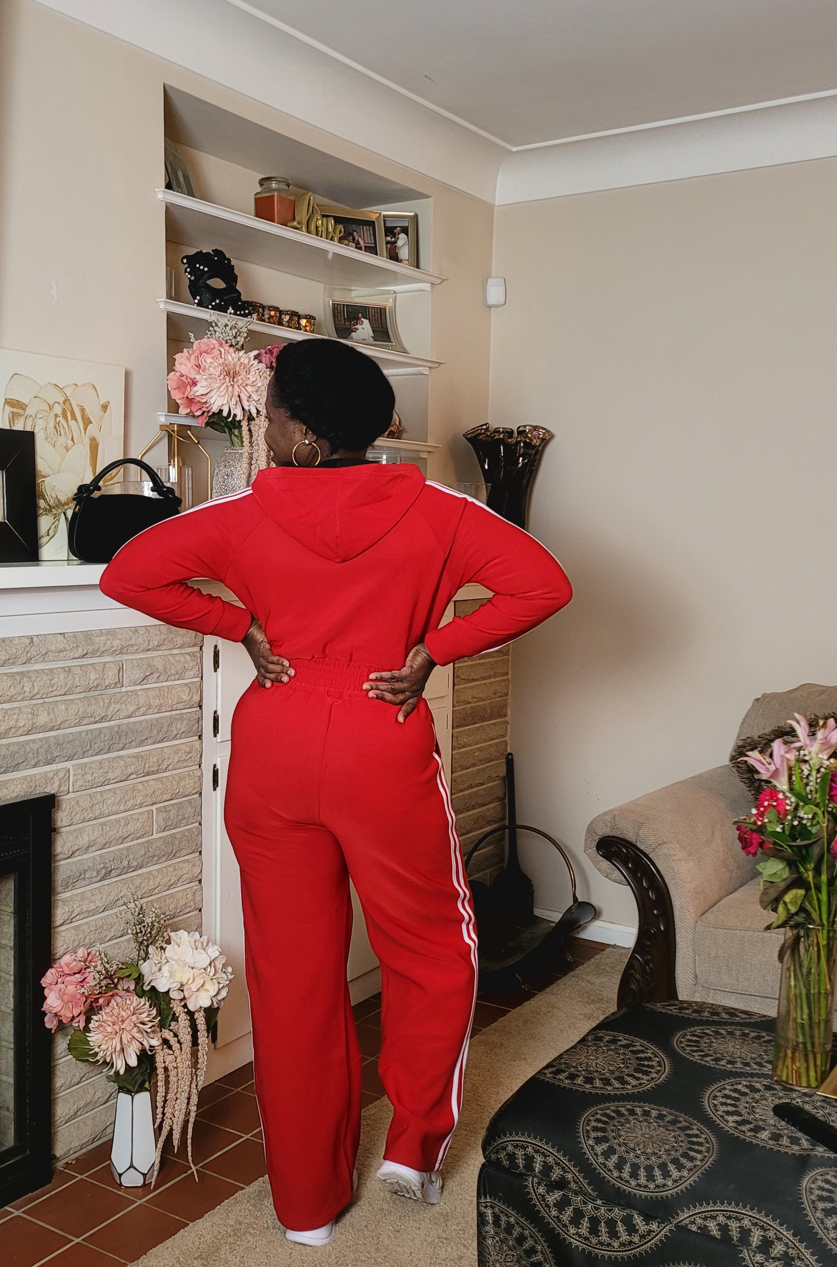 Blurred Lines| Fleece Jumpsuit