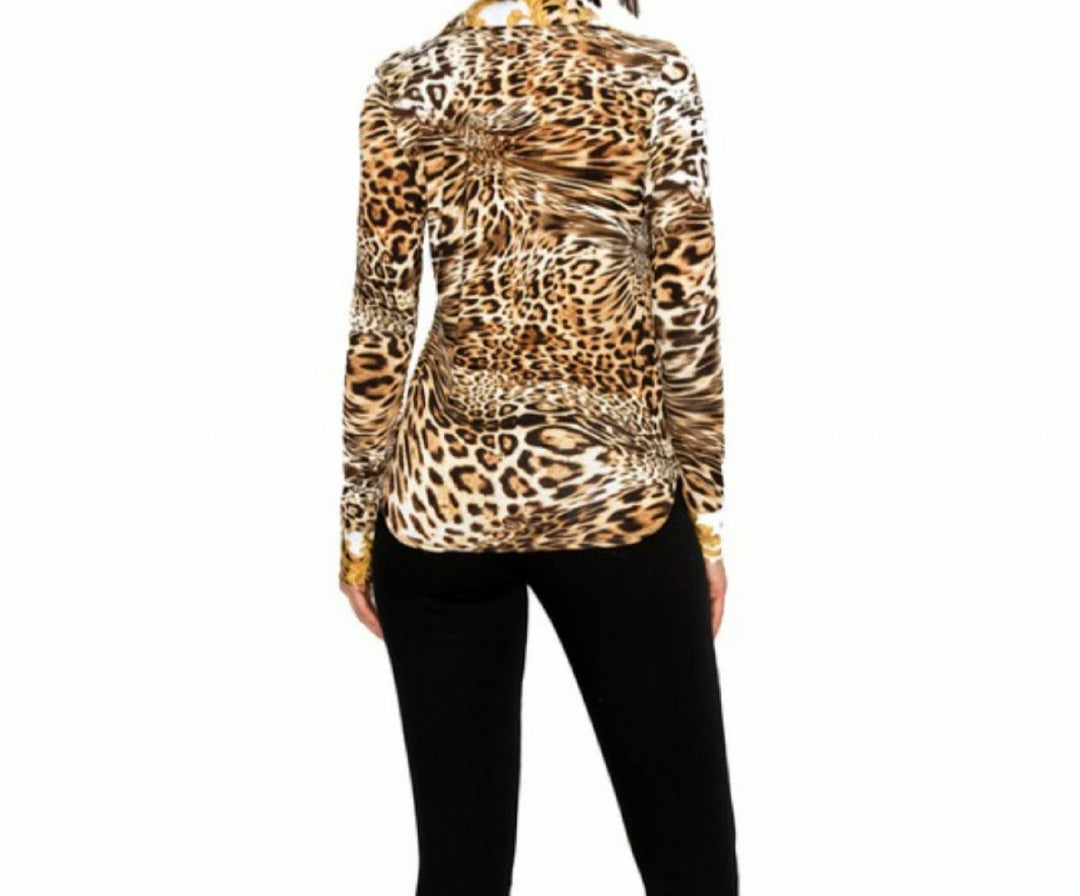 Fierce Feline| Button Down Top