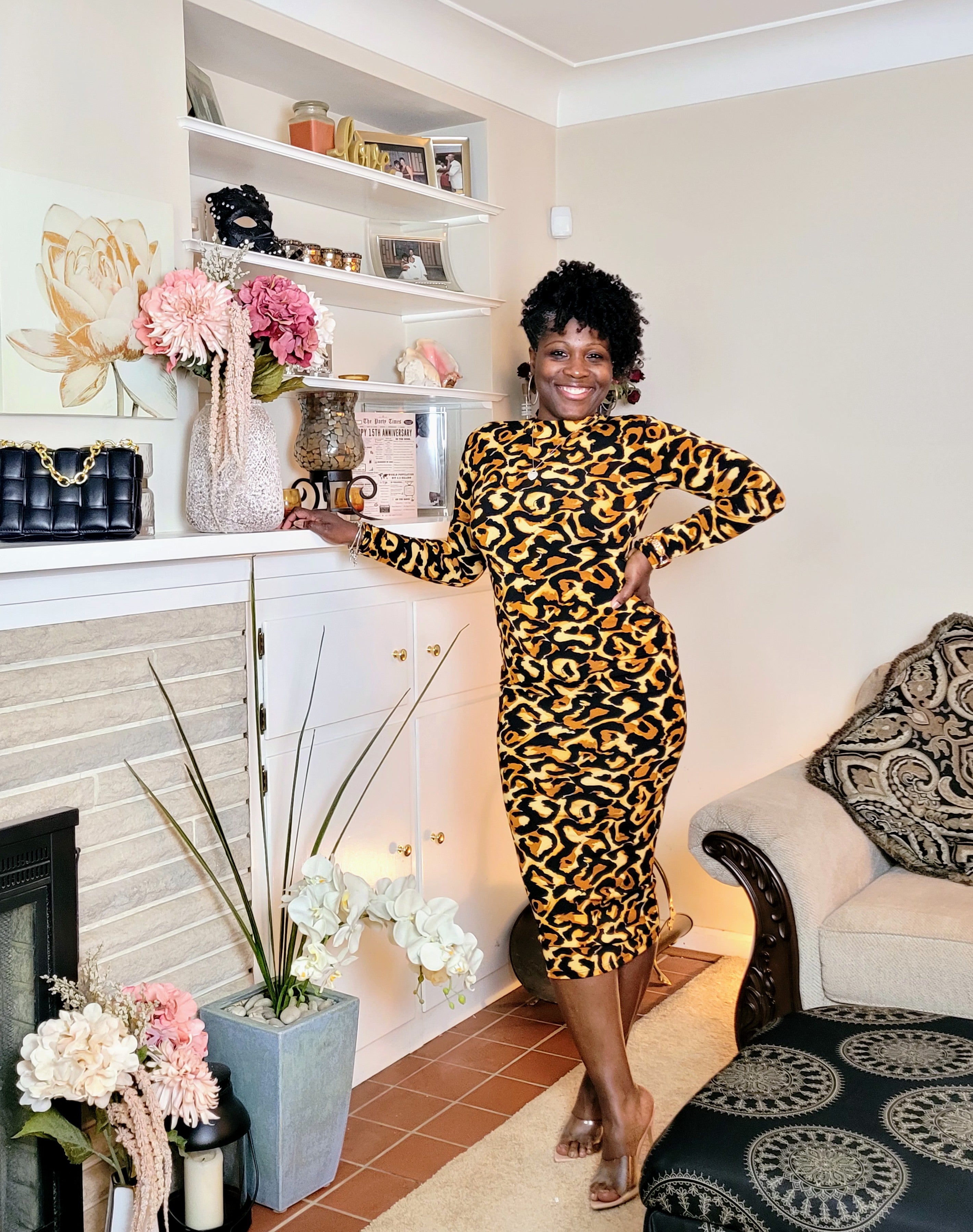 Flirty| Cheetah Midi