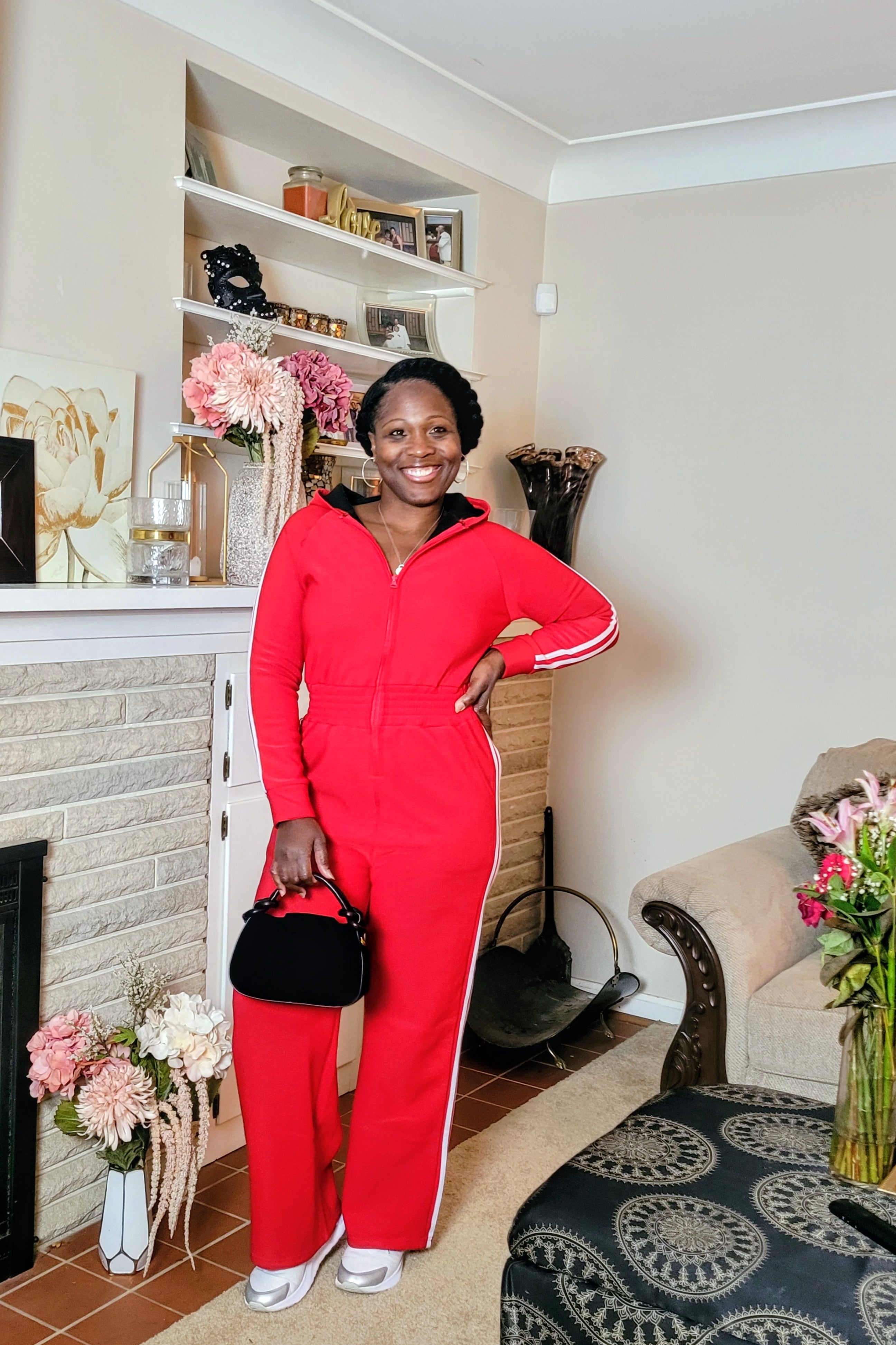 Blurred Lines| Fleece Jumpsuit