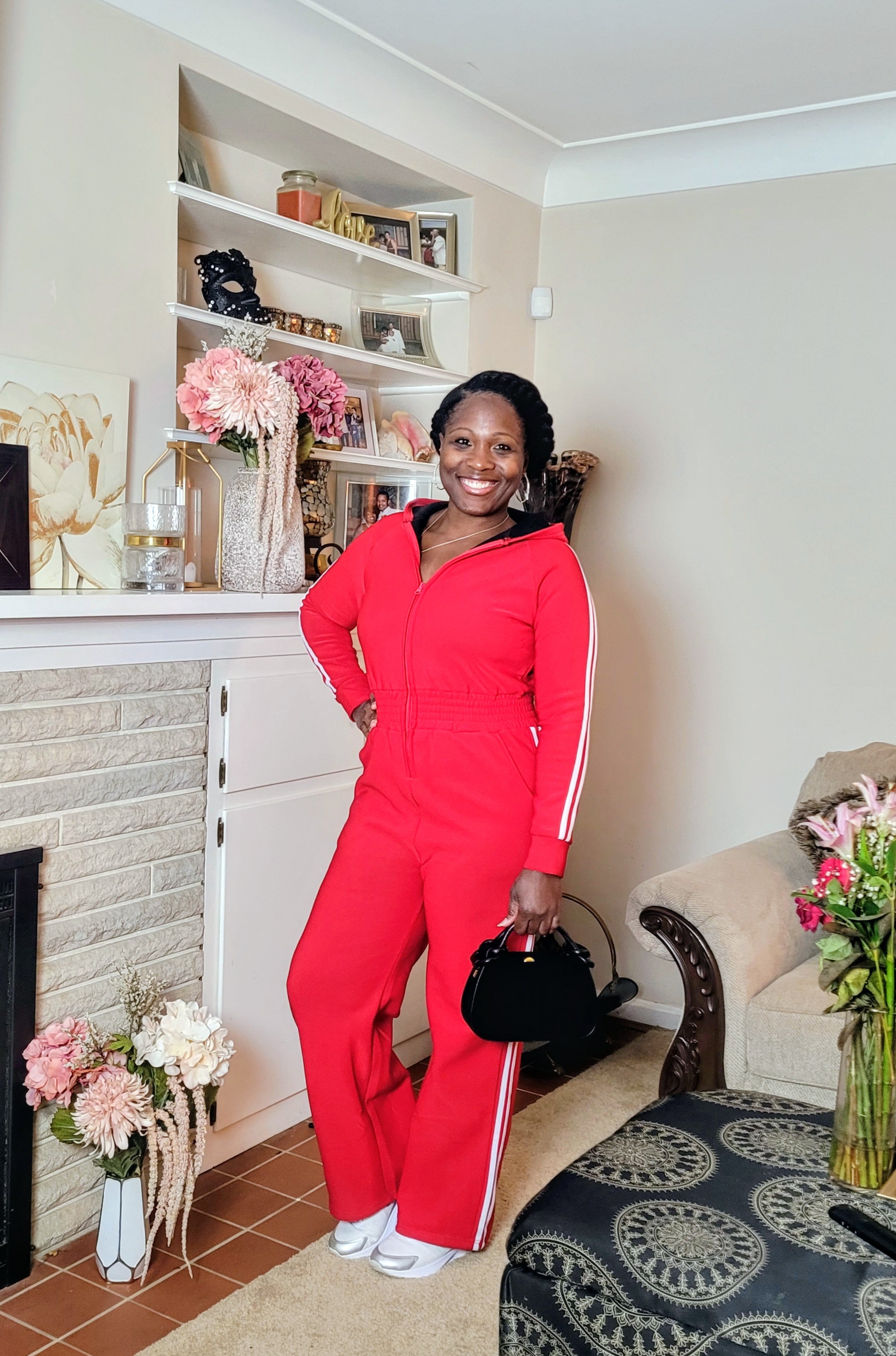 Blurred Lines| Fleece Jumpsuit