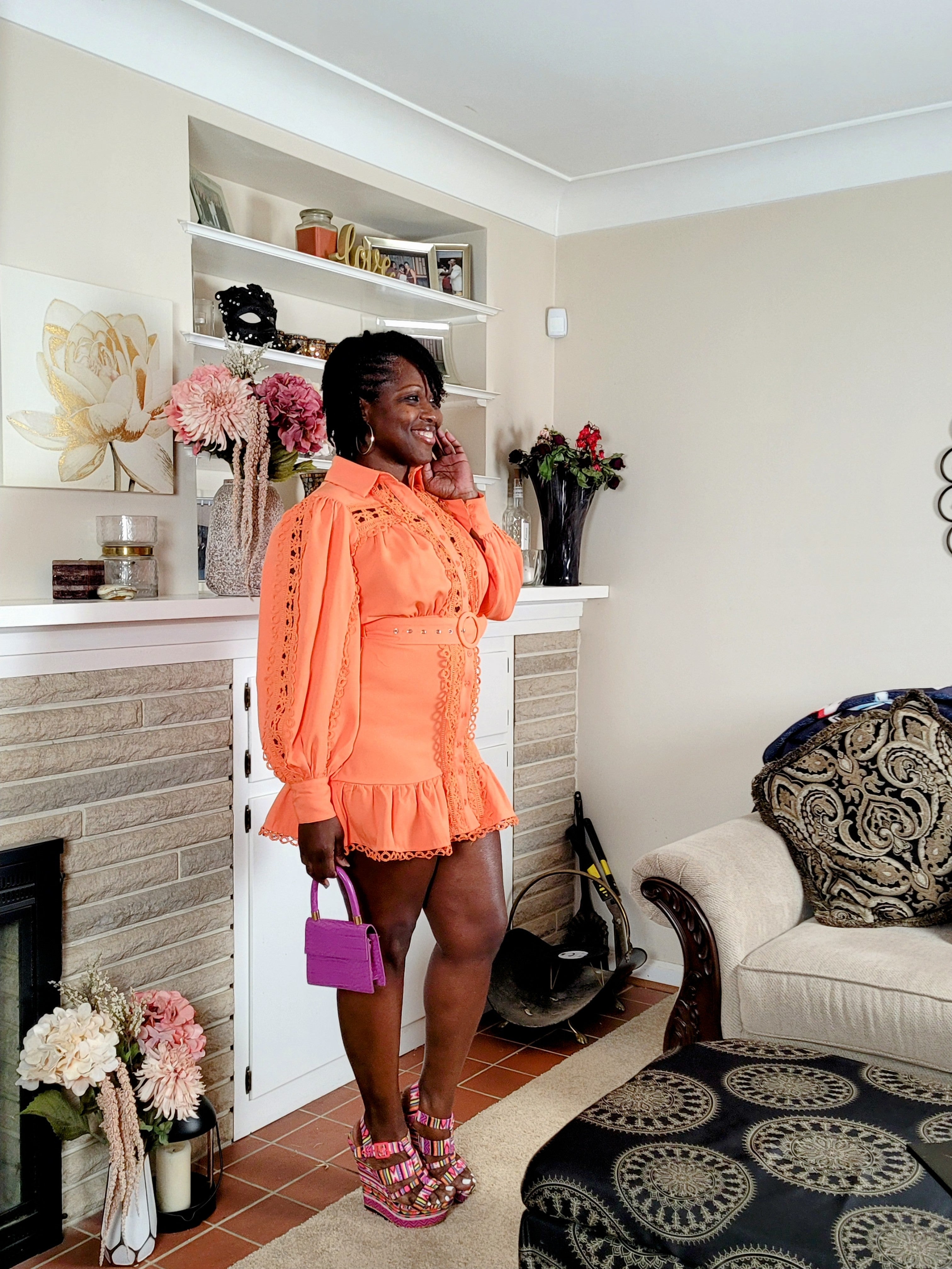 Marigold| Lace Dress