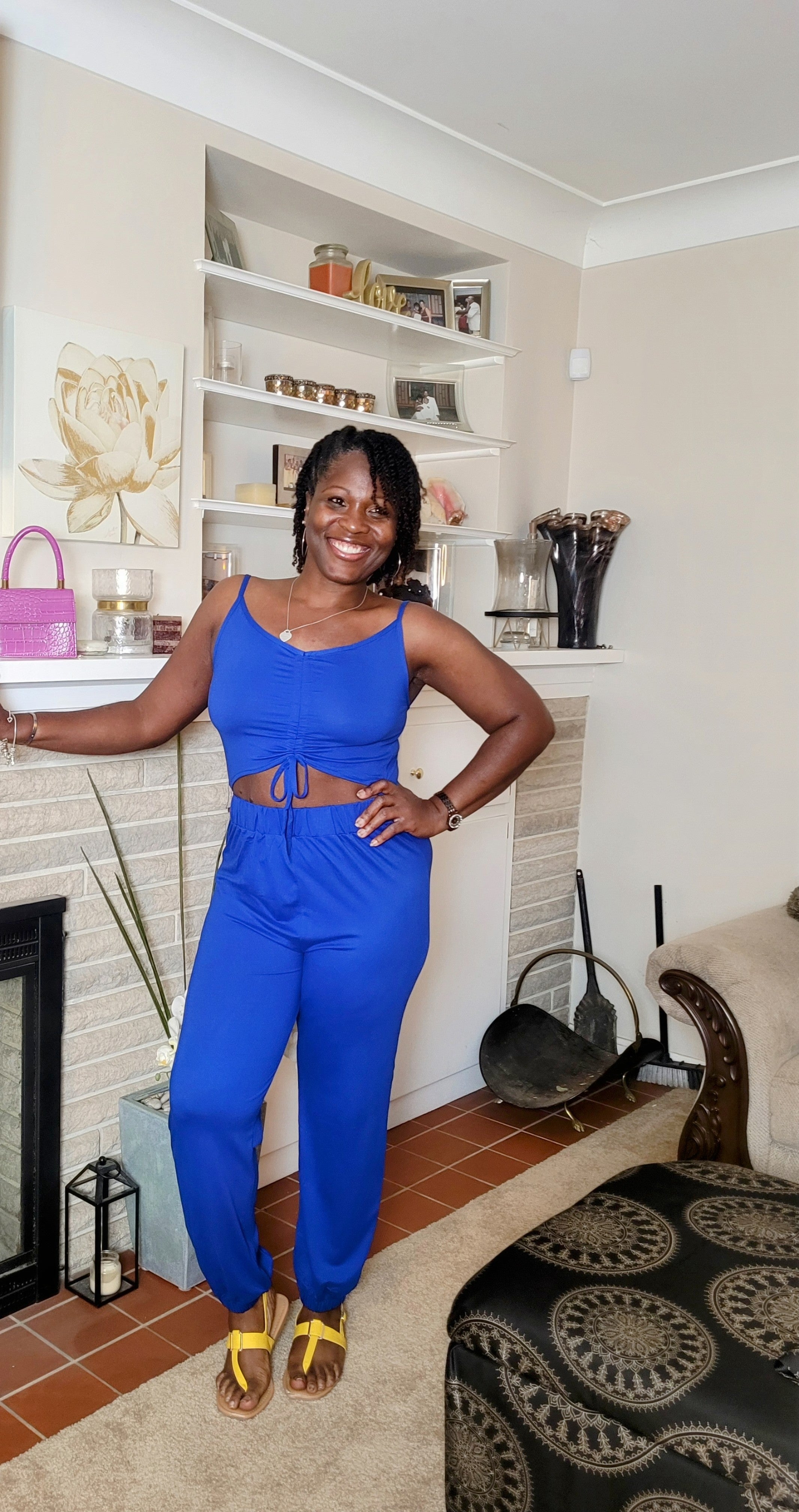 So Chill| Jumpsuit {Bright Blue}