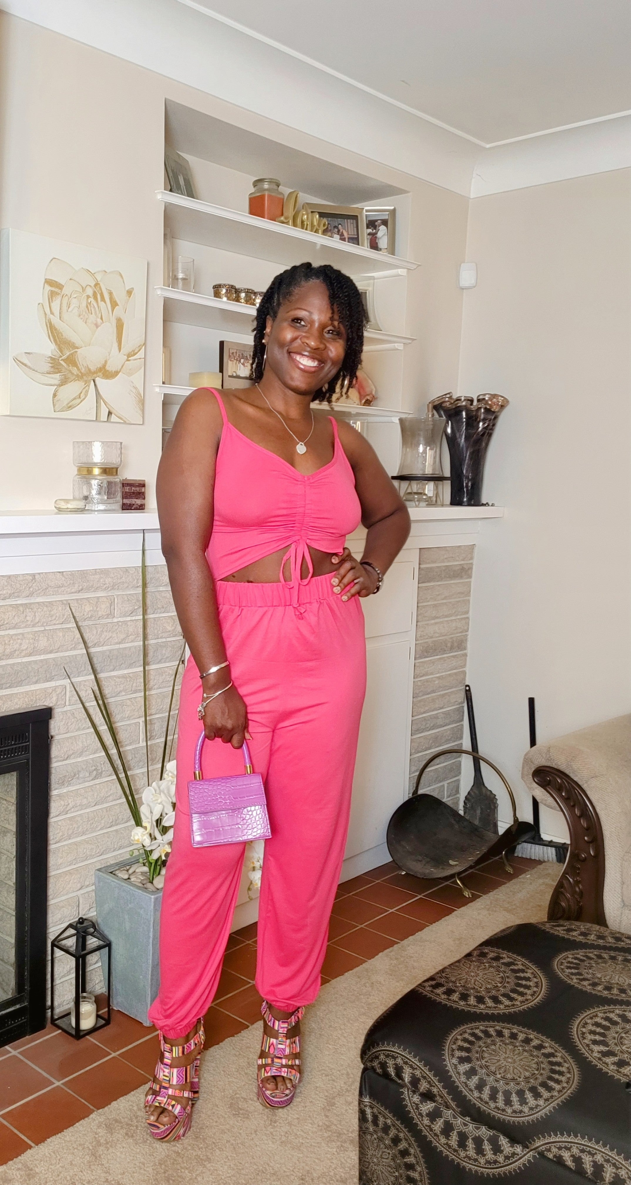 So Chill| Jumpsuit {Fuchsia}