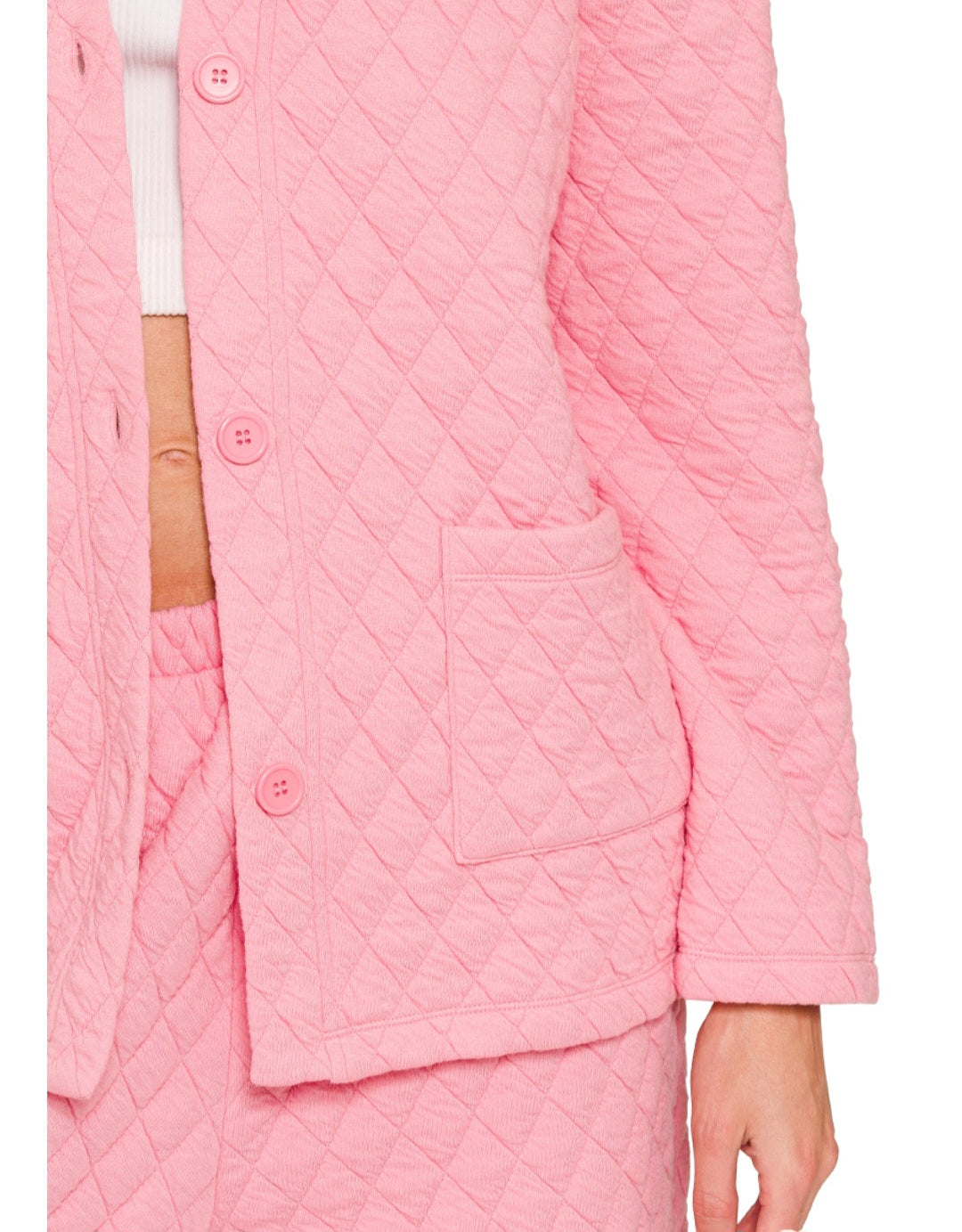 Quilted Queen Set| Soft Pink