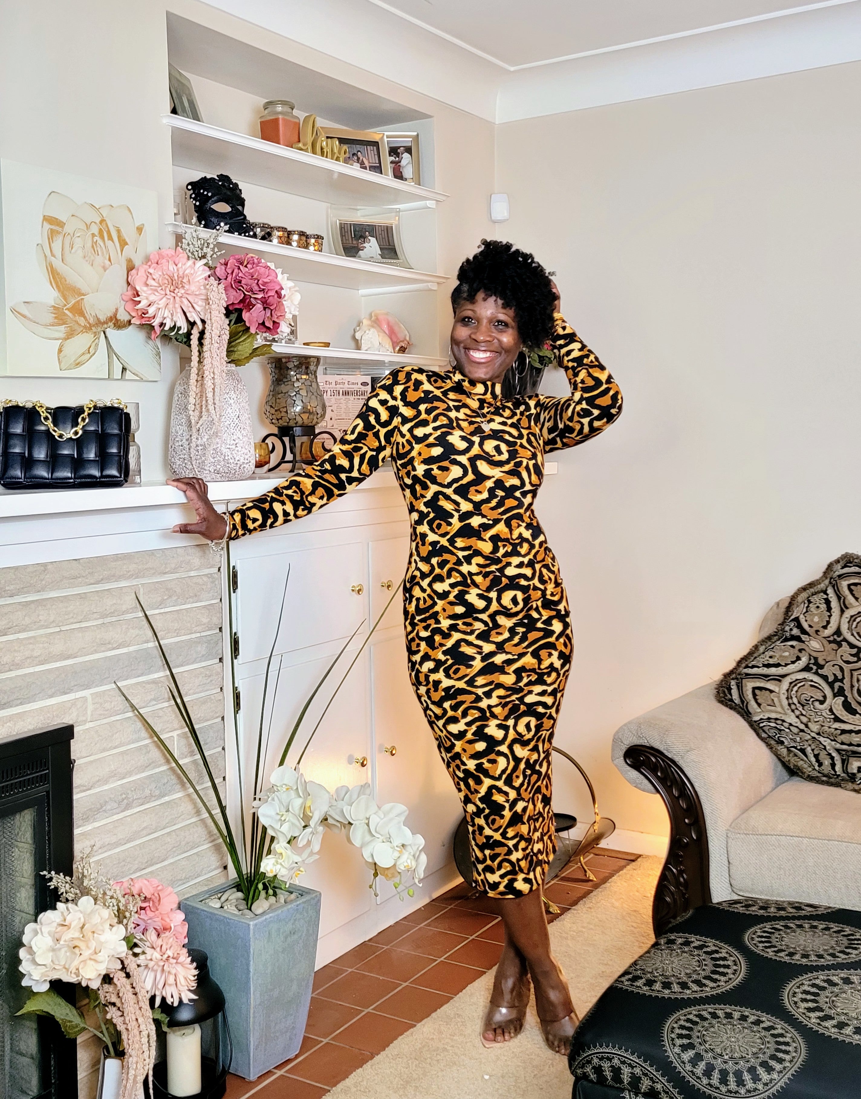 Flirty| Cheetah Midi