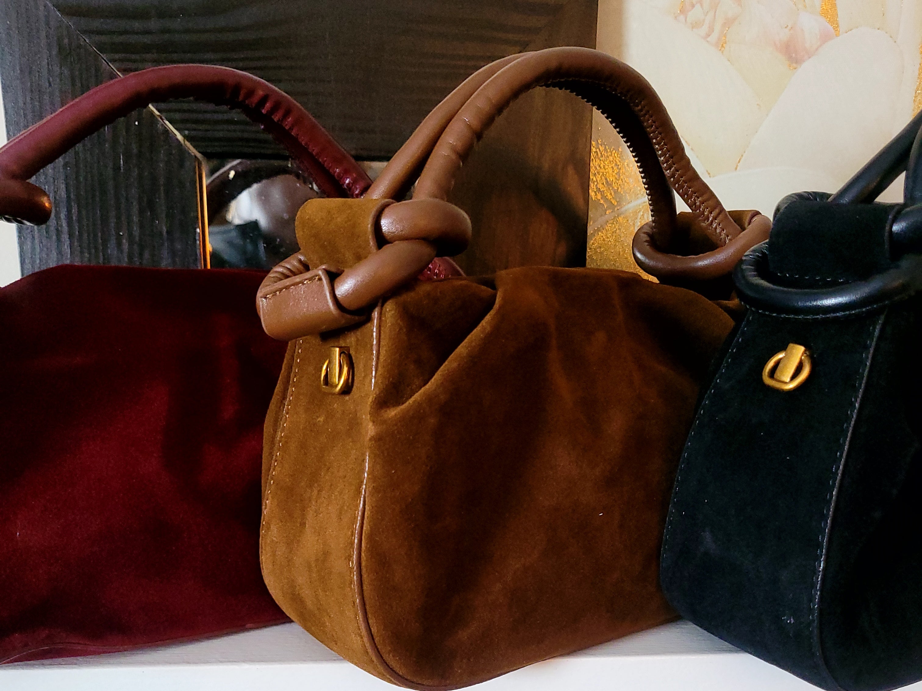 Monaco| Suede Knotted Tote