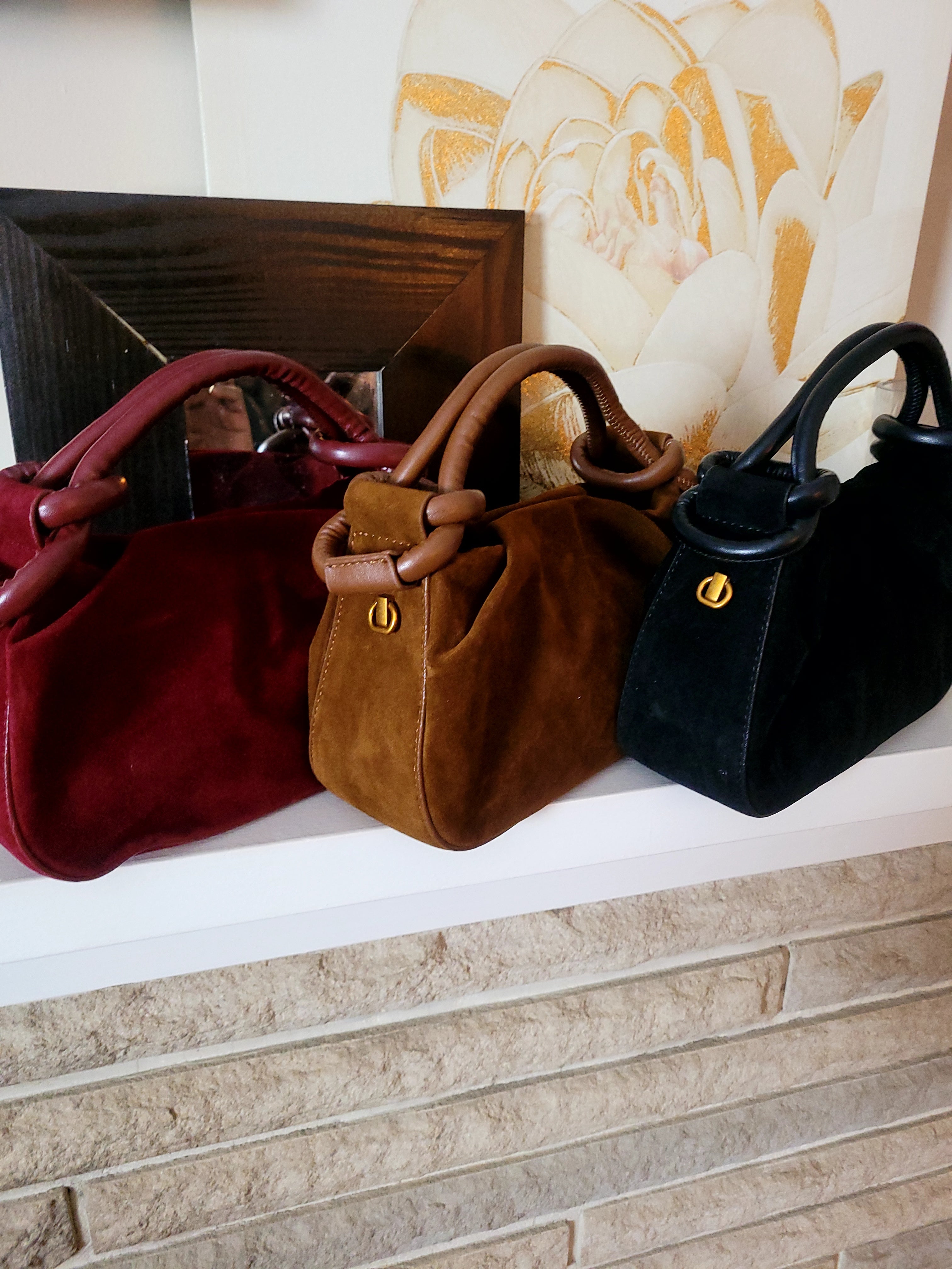 Monaco| Suede Knotted Tote