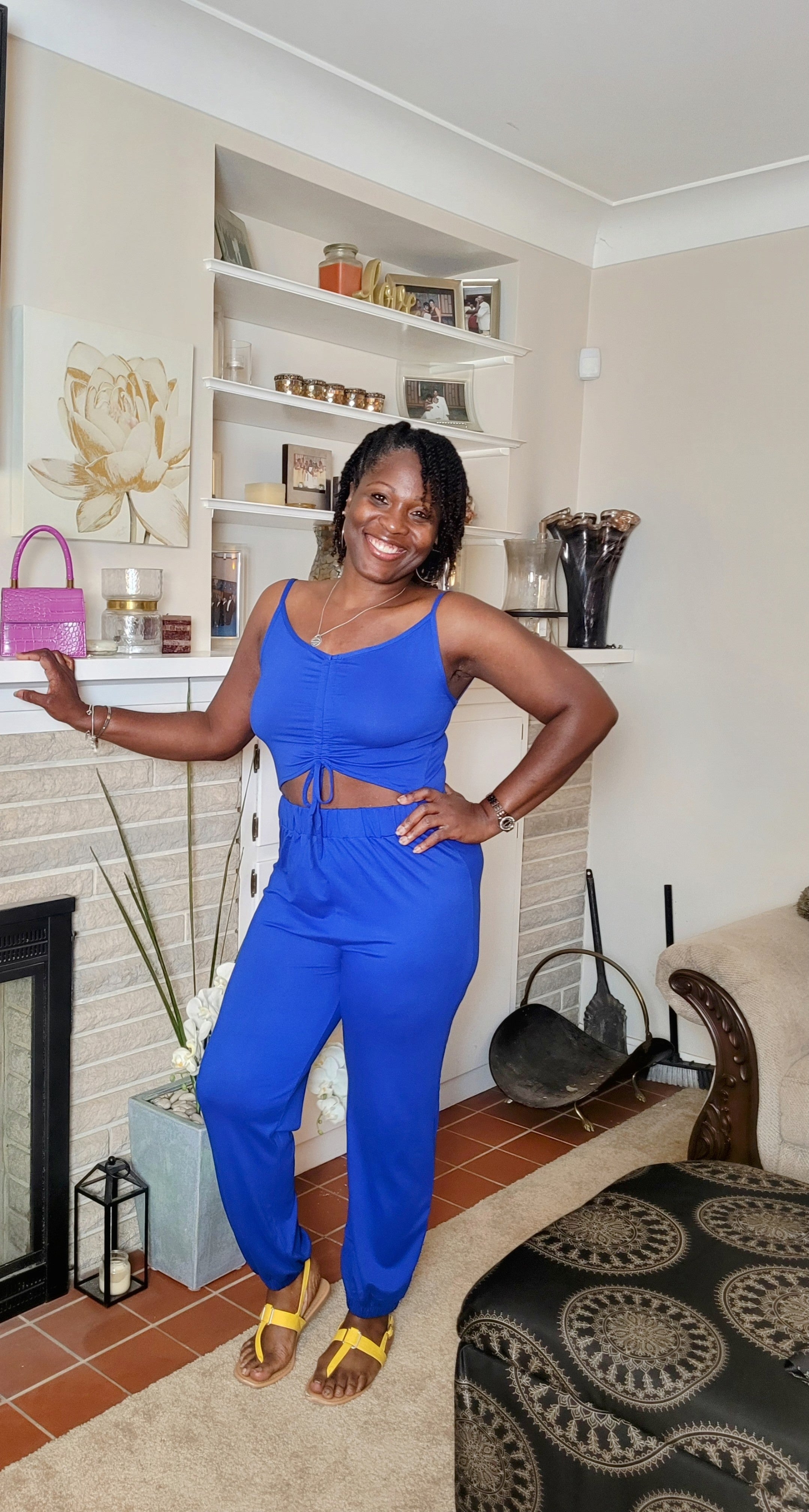 So Chill| Jumpsuit {Bright Blue}