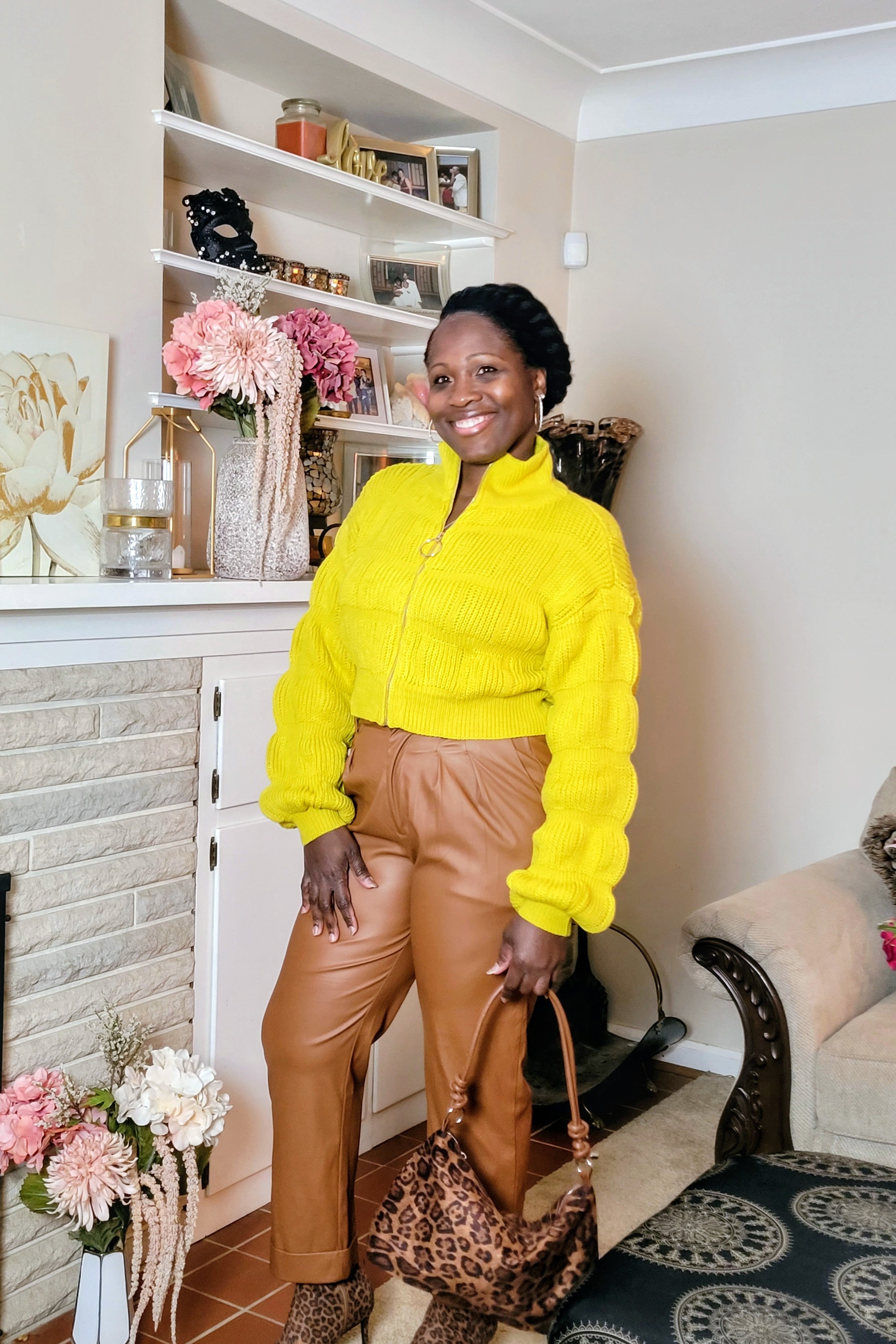 Chic Affair| Puff Sleeve Knit Sweater