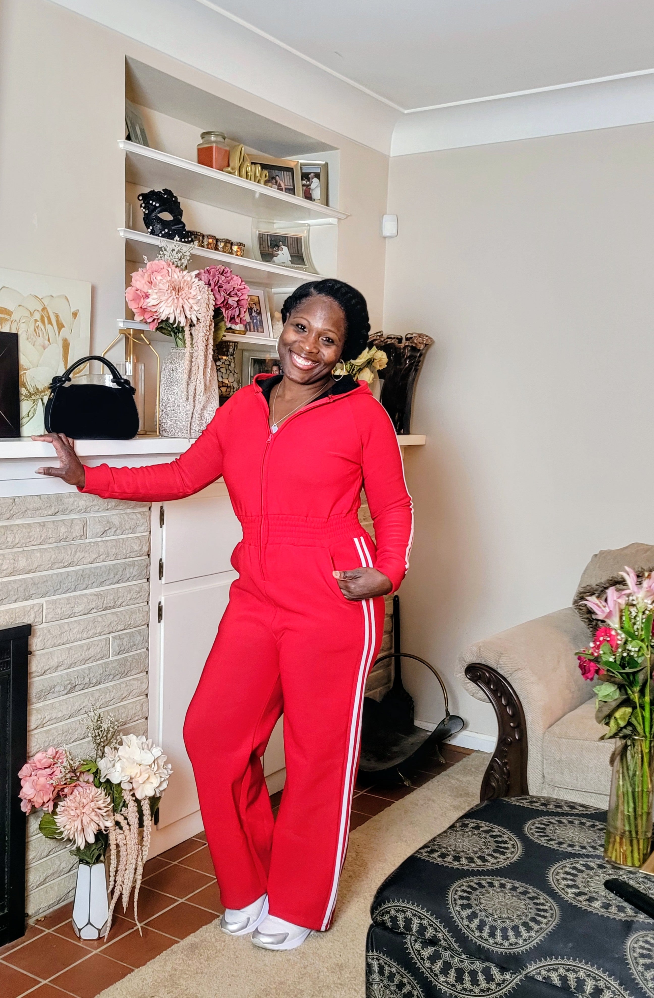 Blurred Lines| Fleece Jumpsuit