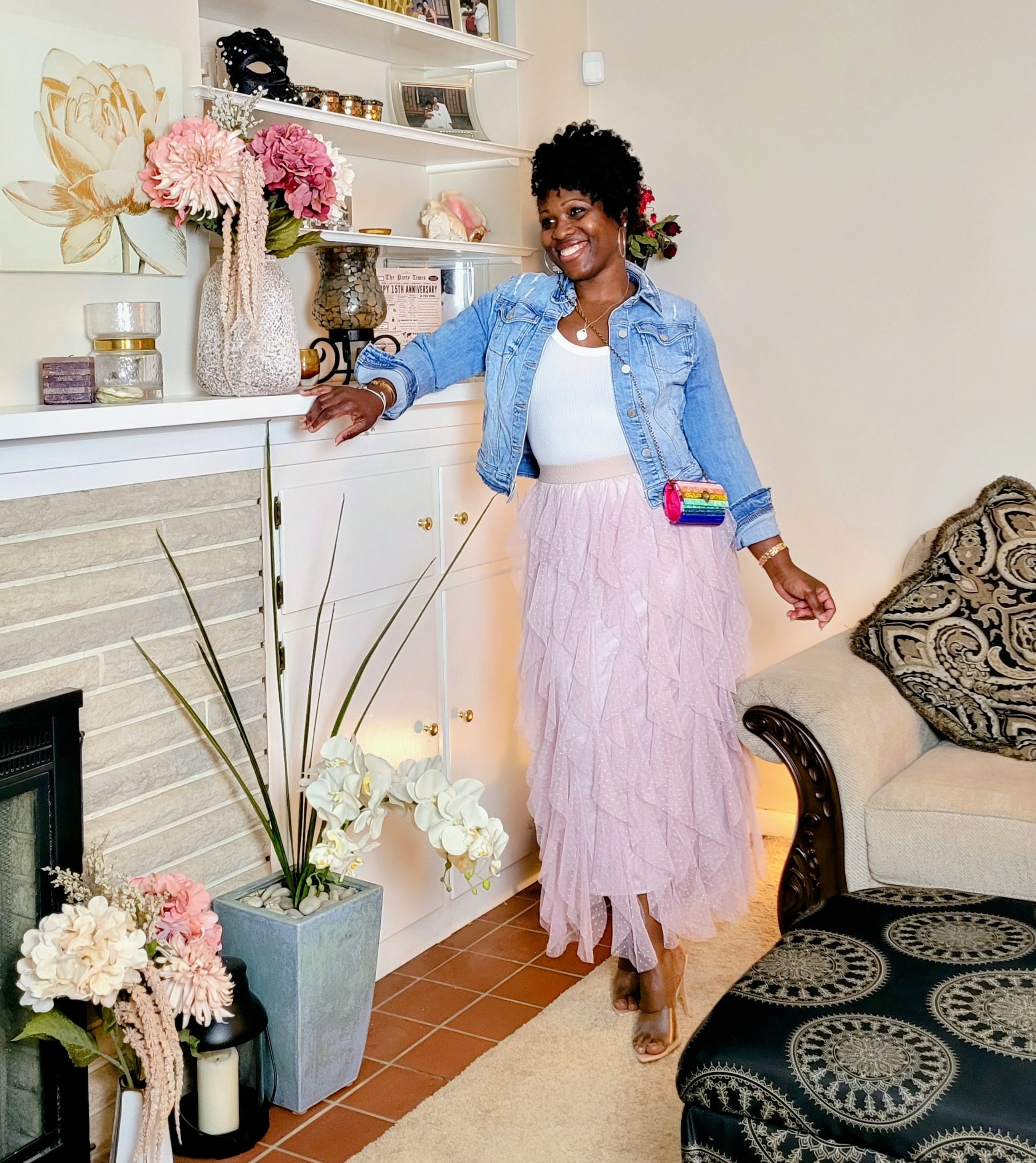 bLUSH Petals|Tulle Skirt