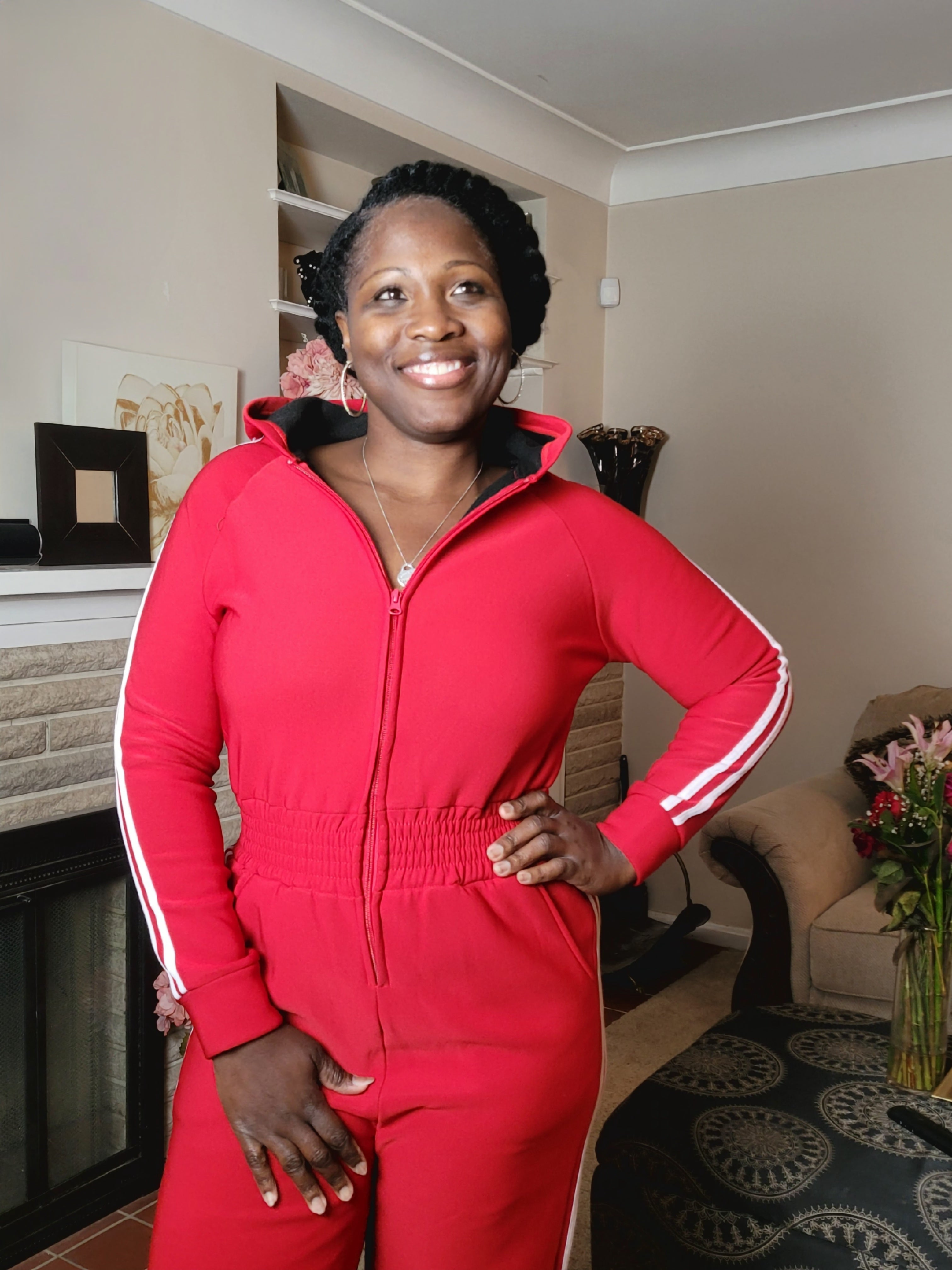 Blurred Lines| Fleece Jumpsuit